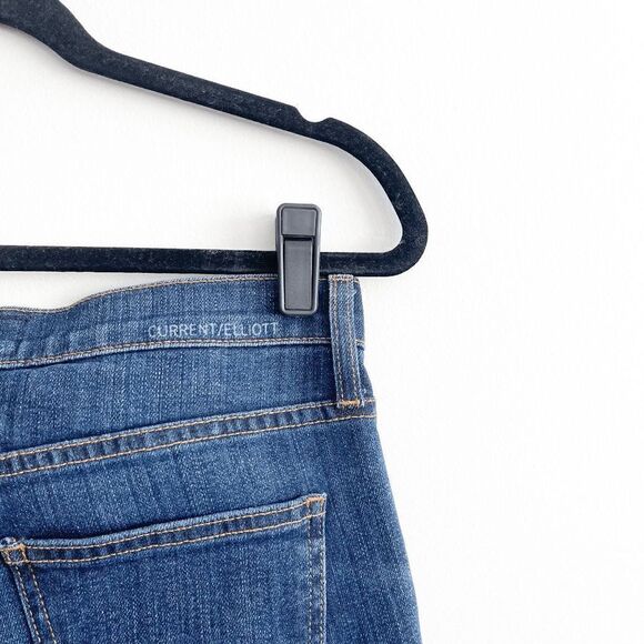 Current/Elliott Womens The Rolled Skinny Denim Jeans Ankle Gibson Blue Sz 28 NWT - Picture 5 of 14